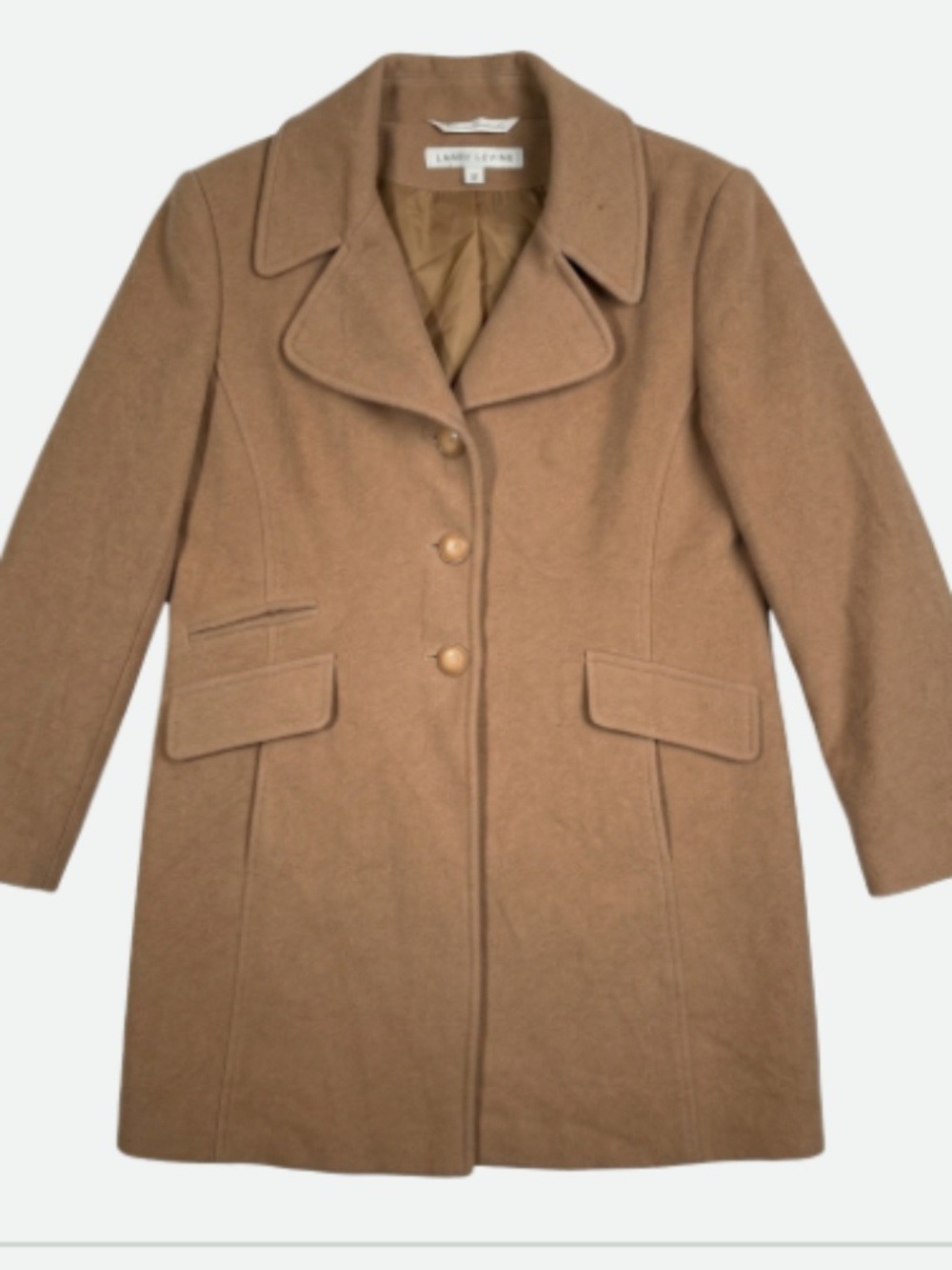 VINTAGE LARRY LEVINE WOOL PEACOAT SIZE 12 LARGE